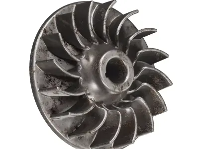 Rusty Engine Flywheel 3D model