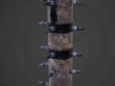 PBR RPG Weapon Collection Set Low-poly 3D model