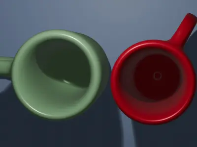 Low Poly Cup 3D Model OBJ BLEND  Ideal for Games Renderings FREE Free low-poly 3D model