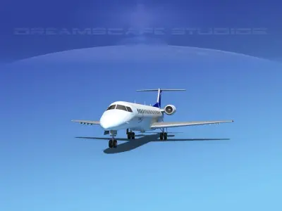 Embraer ERJ-145 Finncomm Airlines 3D model