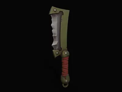 Cleaver-Knifes Low-poly 3D model