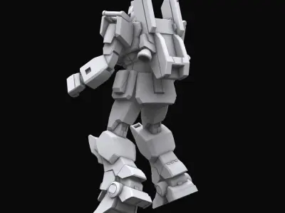 Gundam mobile suit MS RX 79G EZ8 model 3D model