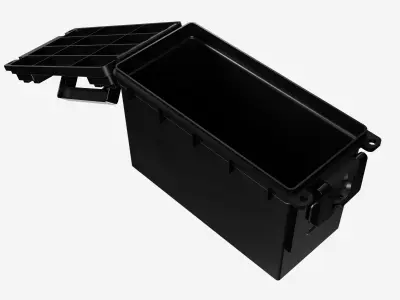 Plastic Ammo Box 3D model