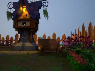 Bird House Environment 3D model