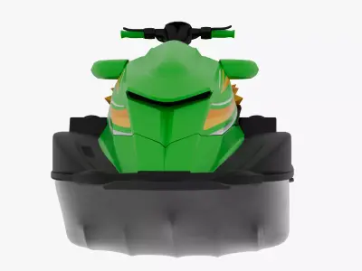 High-Quality 3D Jet Ski Model Low-poly 3D model