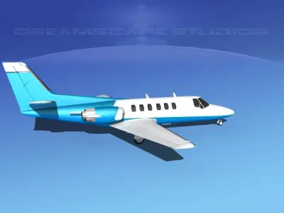 Cessna C550 Citation II V06 3D model