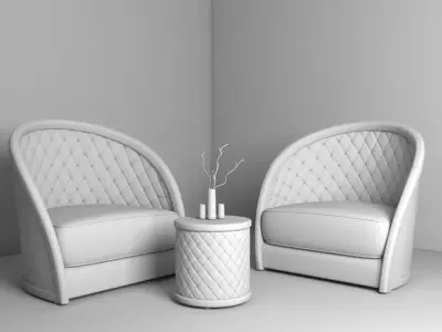 Royal chair Free 3D model