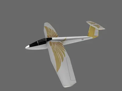 GOLD EAGLE PLANE 3D model