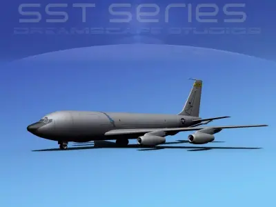 Boeing KC-135E Stratotanker  V04 3D model