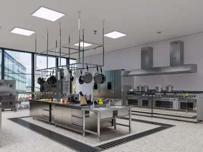 Commercial Kitchen 8 3D model
