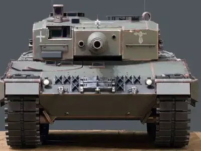 Leopard 2A4 Low-poly 3D model