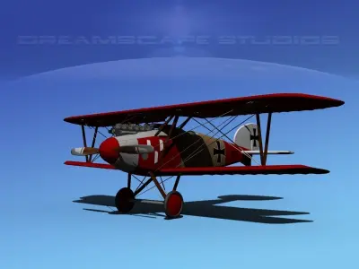Albatross DIII Fighter 3D model