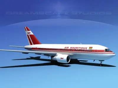 Boeing 767-100 Air Mauritus 3D model