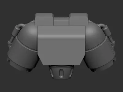 Heavy Assault Tri-Jet Jump Pack - Sci-Fi Miniature Backpack 3D print model