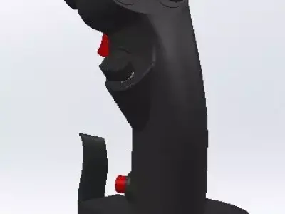 F-16 3d printing stick for simulation with electronics parts 3D print model