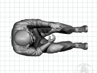 Vintage Glider Pilot 3D print model