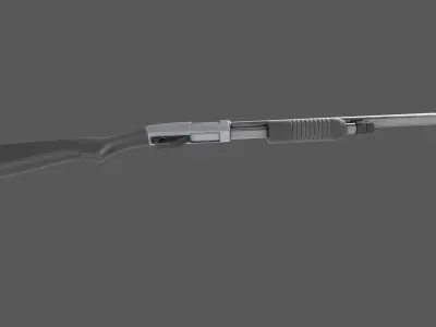 Shotgun Game Ready Low-poly 3D model
