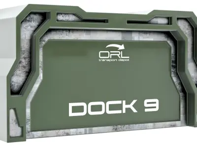 10 Sci Fi Doors 3D model