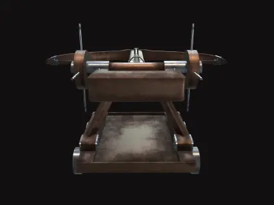 Medieval Ballista New Low-poly 3D model