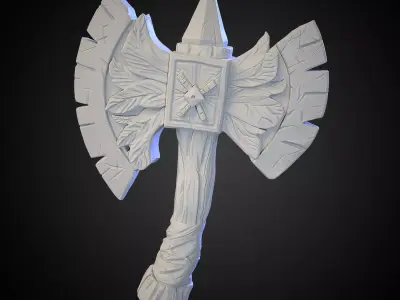 Stylized Axe 25 3D model