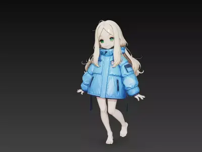 Pragmata game character STL 3D print model