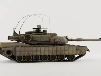 m1a2 tusk 3D model