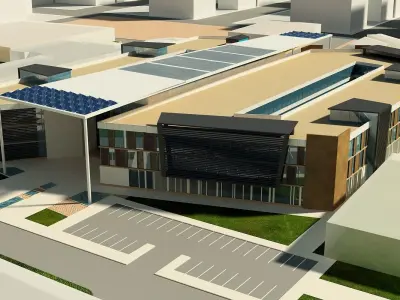 University - high school 3D model