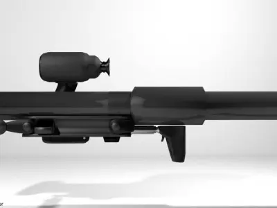 Rocket Launcher - Shoulder-fired - Panzerfaust 3D model