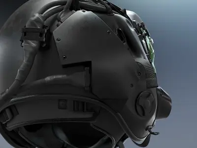FLIGHT SUIT F35 Helmet 3D model