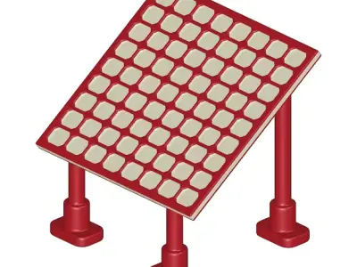 Baby Solar Panel Toy 3D model