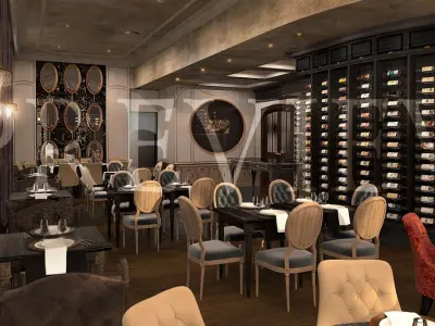 Wine restaurant 3D model