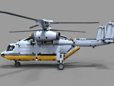 Lego Helicopter 3D model