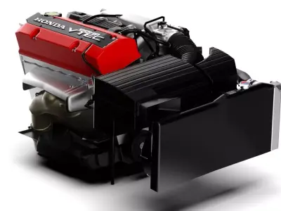 Honda F20C S2000 Engine Low-poly 3D model