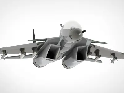 SU-MKI Aircraft 3d model 3D model