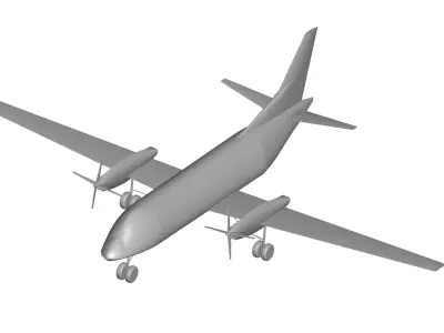 saab 340 3D model