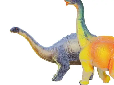 Two Toys Dinosaurs Brachiosaurus and Diplodocus 3D model