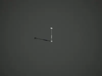 Back Propping Low-poly 3D model