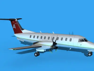 Embraer EMB120 Avior Express 3D model