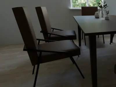 Dining Set ASHLEY Zumbado 3D model