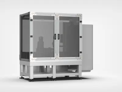 Automatic Resistance Plug-in Machine 3D model