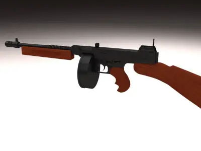 Thompson 1928 Submachine gun 3D model