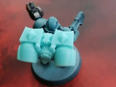 Space viking wolf jumpy jet packs 3D print model