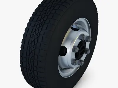 Truck Wheel v 1 3D model