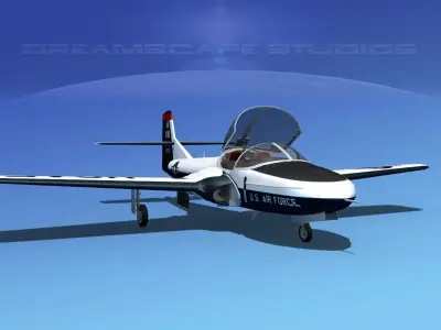 Cessna T-37 Tweetybird V05 USAF 3D model
