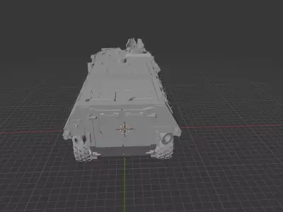 VAB 4x4 MG - French Armored Personnel Carrier 3D print model