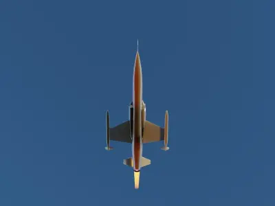 F-104 Starfighter Low-poly 3D model