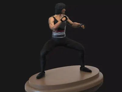 Jackie Chan Wheel of meals 3D print model