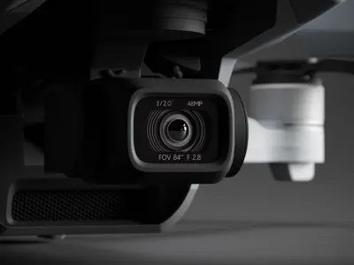 DJI Mavic Air 2 drone with transmitter 3D model