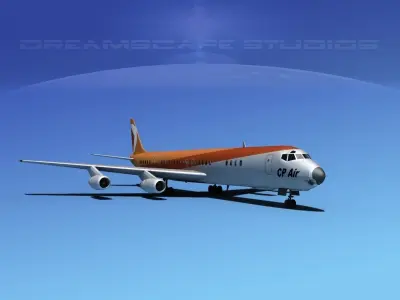 Douglas DC-8-63 Canadian Pacific 3D model