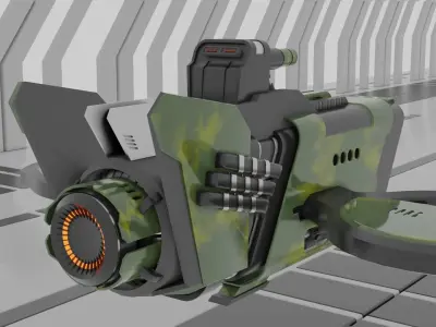 Army Fighter Plane Free low-poly 3D model